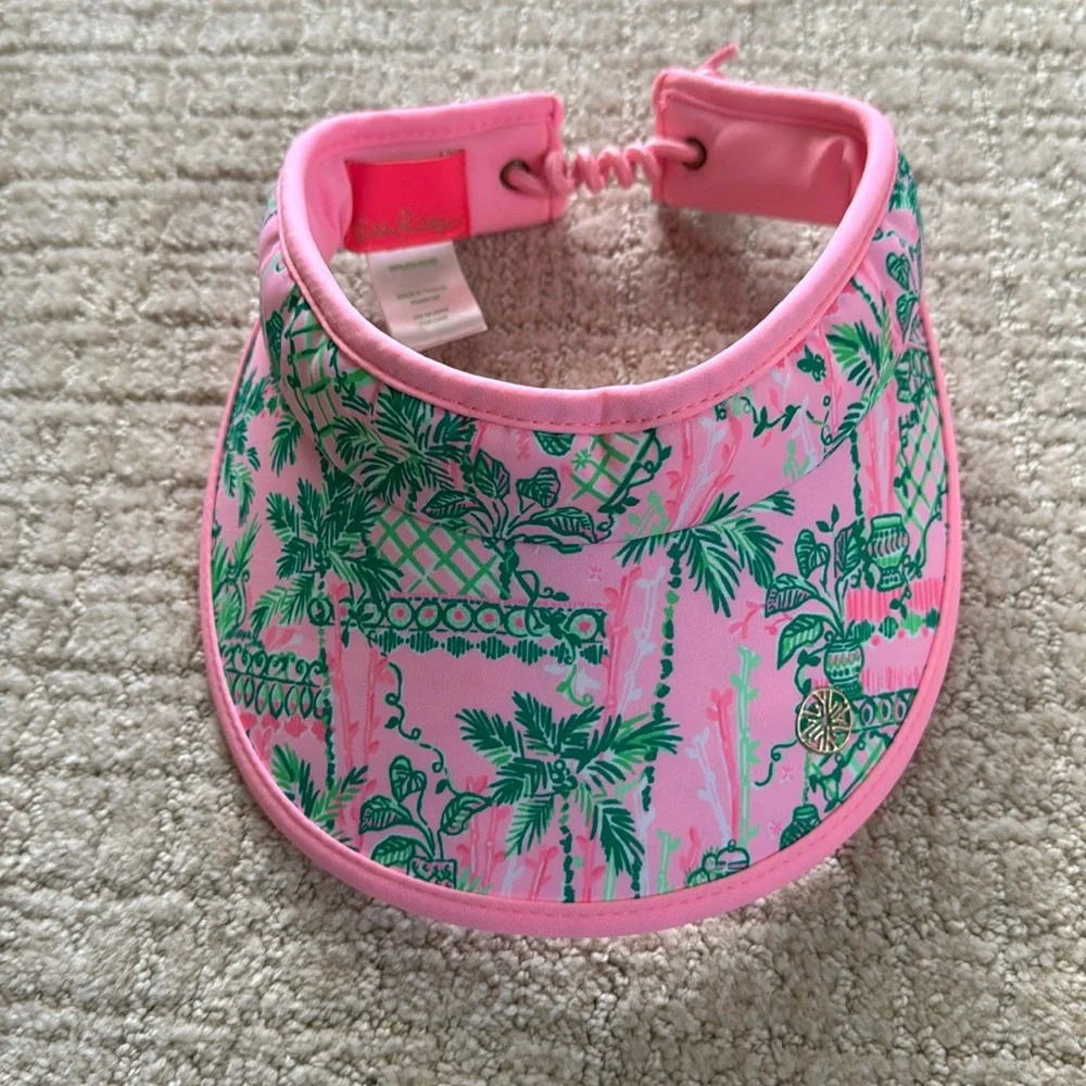 NWOT Lily Pulitzer GWP Visor Mandevilla Baby Always Worth It - Picture 1 of 4